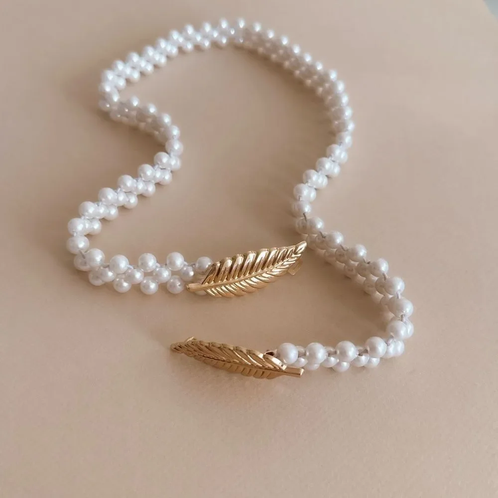 Pearl leaf belt S828